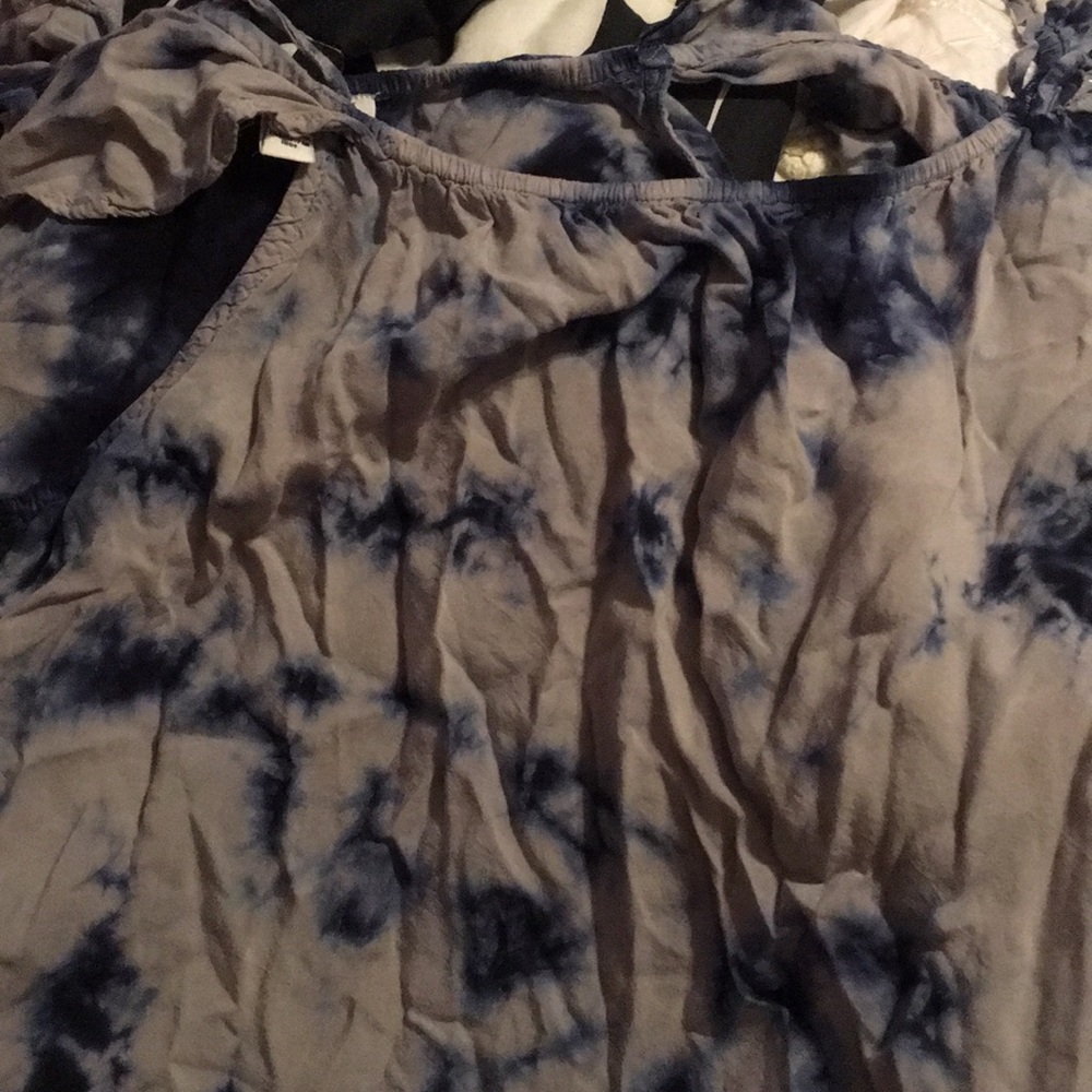 Off the shoulder tie dye flowy top